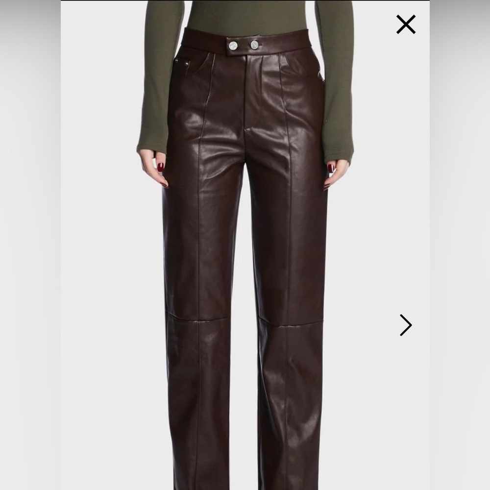 4th & Reckless Straight Leg Leather Pant